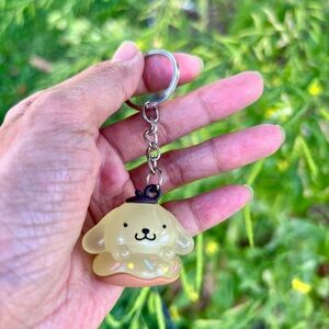 NWOT Pompompurin Donut Resin Keychain Charm Pendant